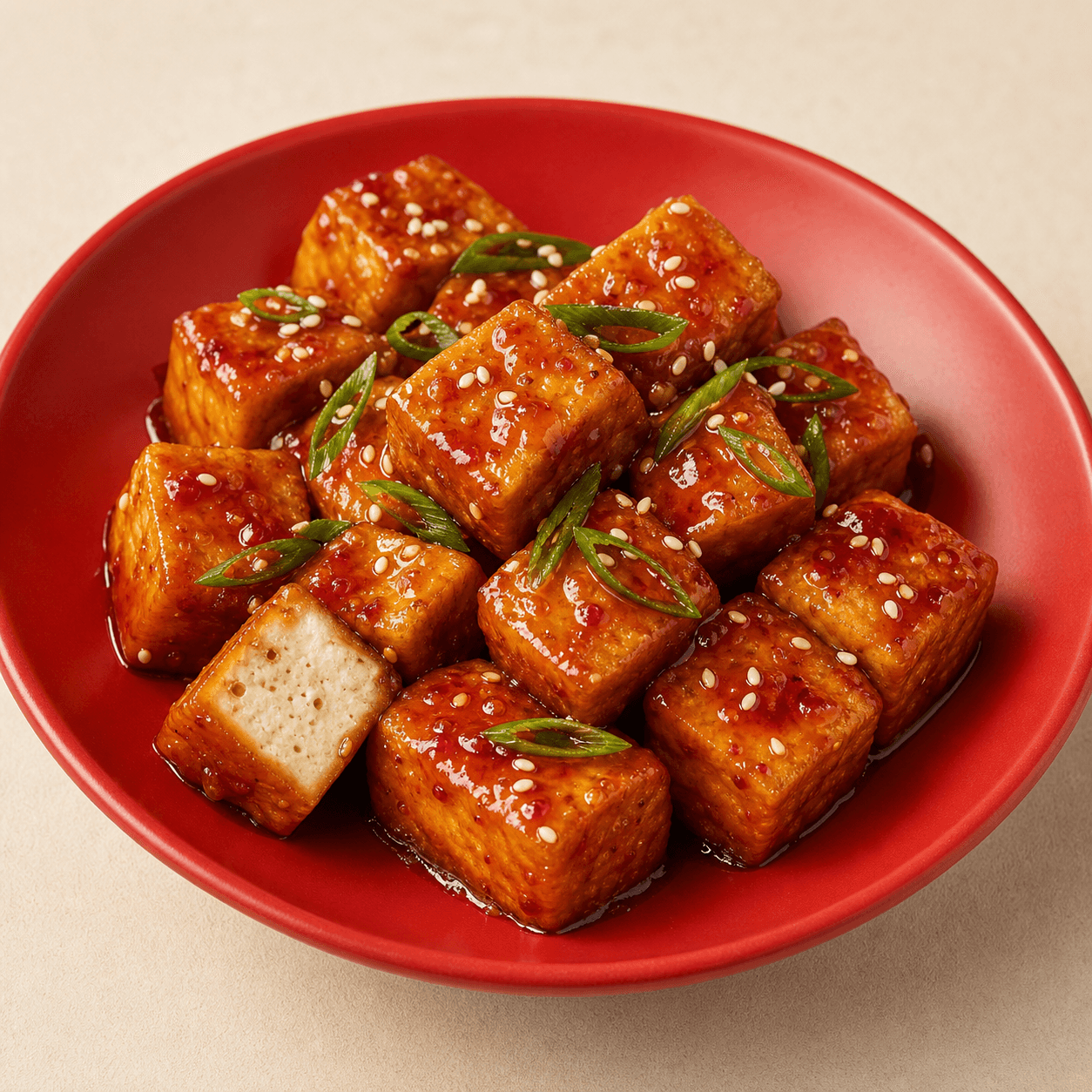 Présentation du Panda Signature Veg, tofu avec sauce signature